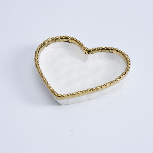 Image by Mini Heart Dish, White Gold