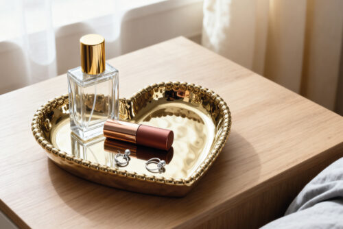 Image by Medium Heart Dish, Gold