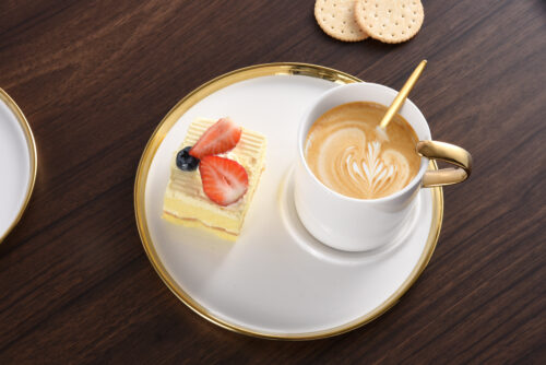 Image by Cappuccino Cup and Plate