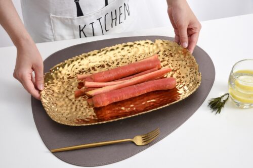 Image by Medium, gold serving platter
