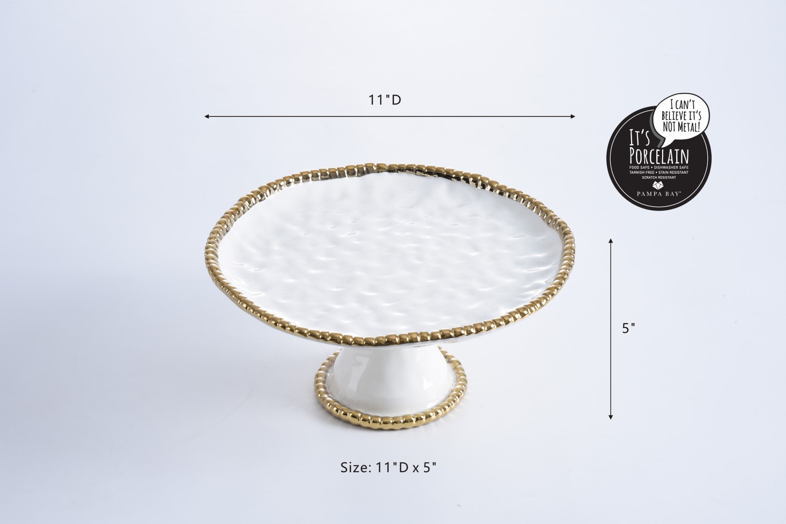 Size: 11" D x 5"