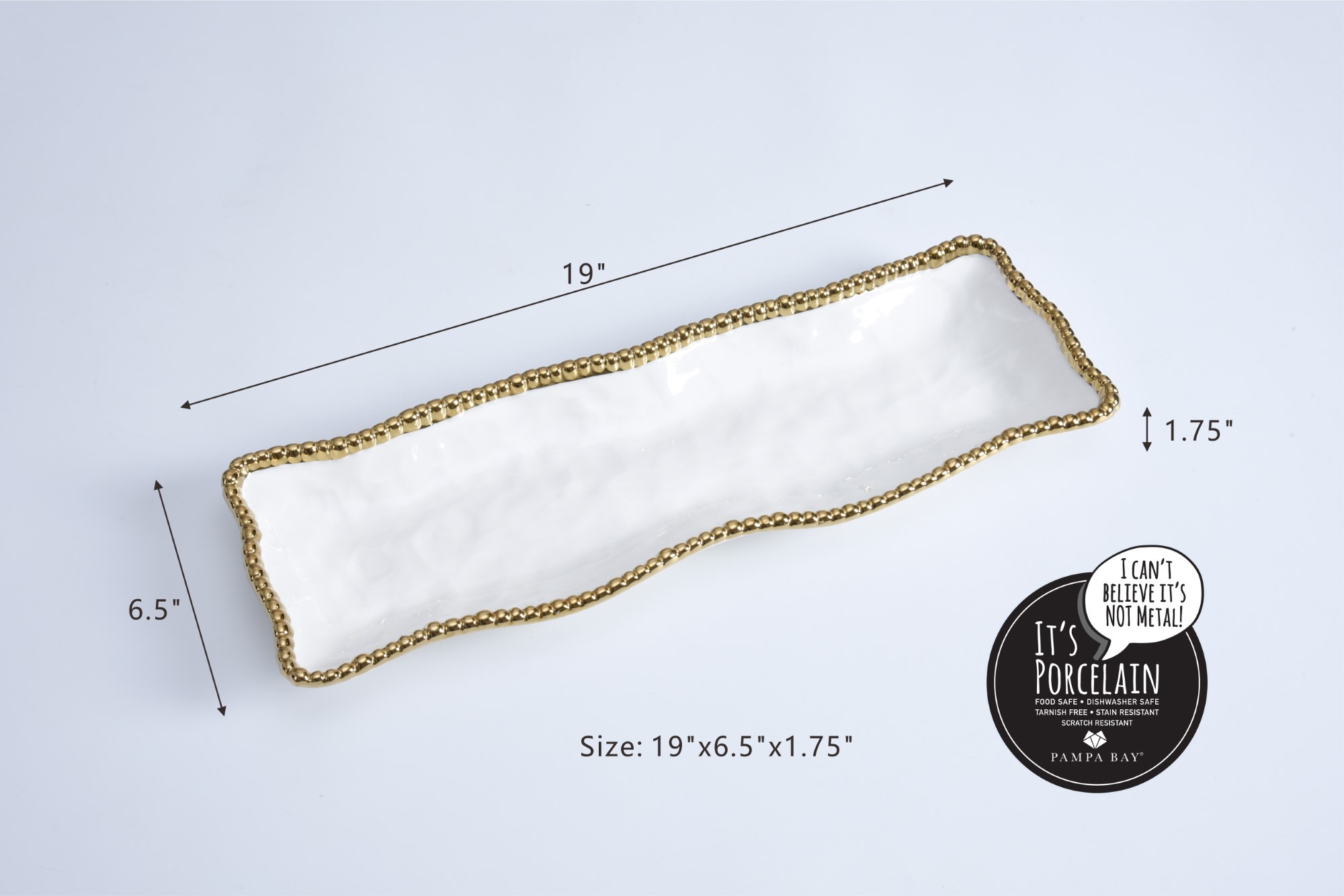 Size: 19" x 6.5" x 1.75"