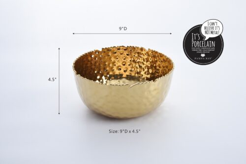 Size: 9" D x 4.5"