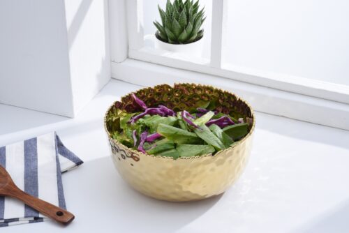 Image by Large, gold round bowl