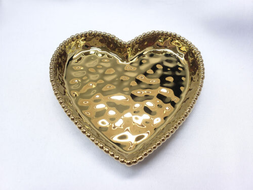 Image by Medium Heart Dish, Gold