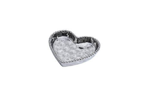 Image by Mini Heart Dish, Silver