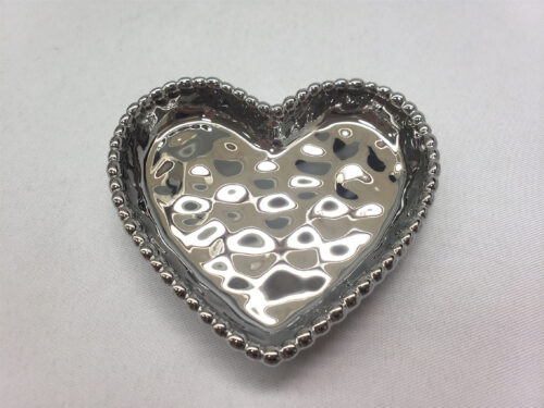 Image by Mini Heart Dish, Silver