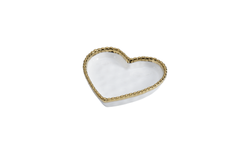 Image by Mini Heart Dish, White Gold
