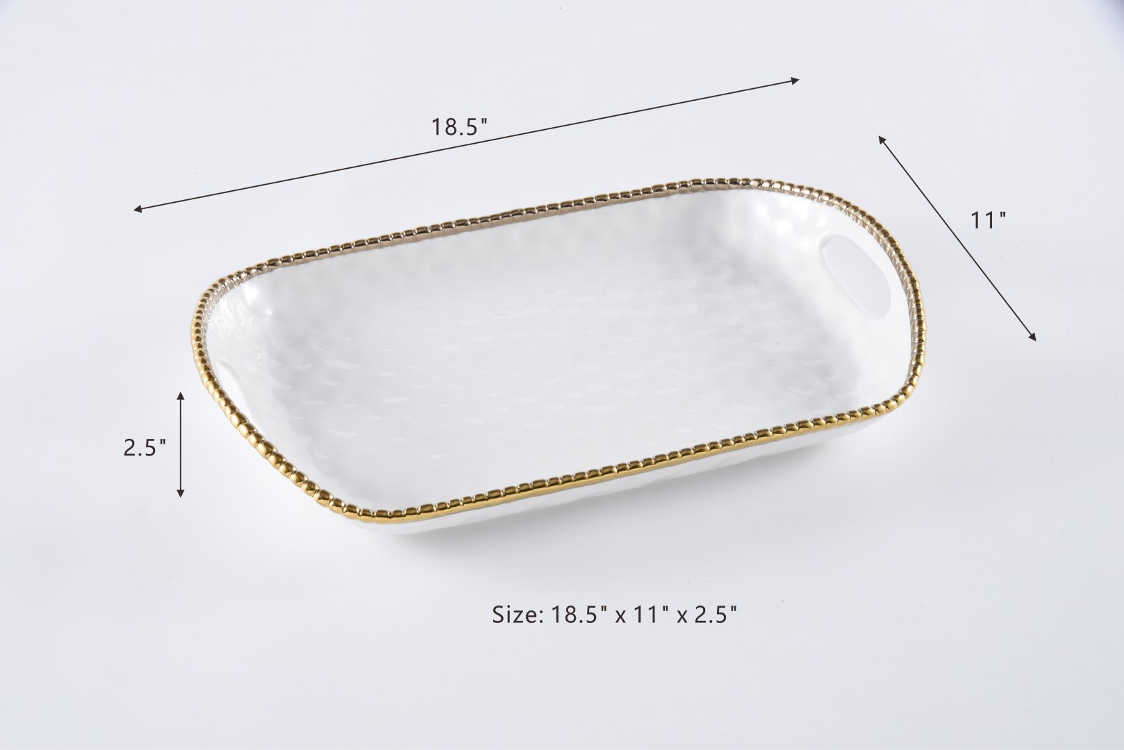 Size: 18.5" x 11" x 2.5"