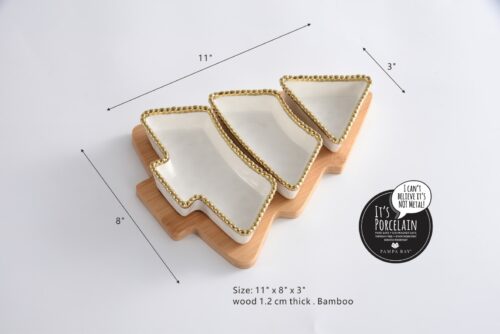 Size: 11" x 8" x 3" - wood 1.2 cm thick . Bamboo