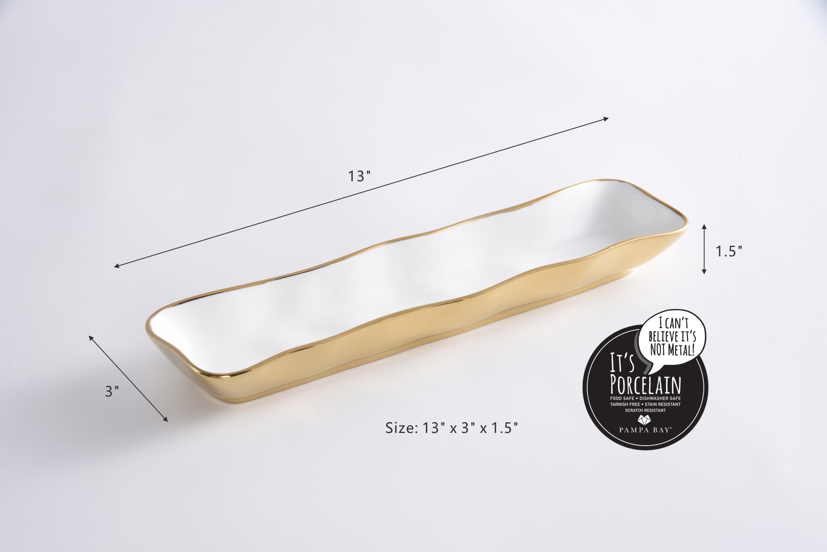 Size: 13" x 3" x 1.5"
