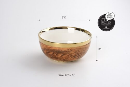 Size: 6" D x 3"