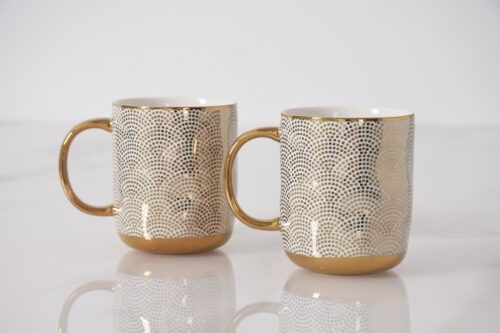 Set of 2 Dotted Mugs