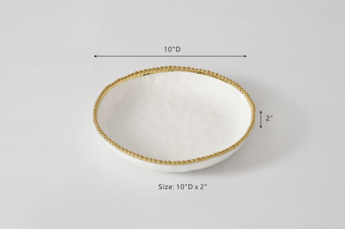 Size: 10" D x 2"
