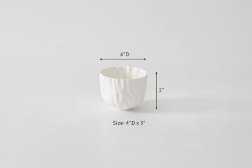 Size: 4" D x 3"