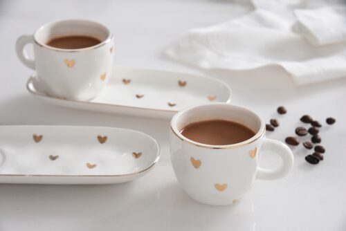 Image by Set of 2 Espresso Cups & Saucers